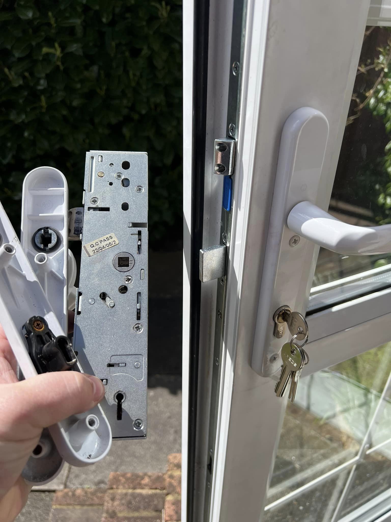 replacing a door lock in Ballylesson